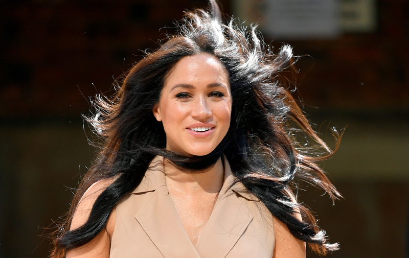 FILE PHOTO: Britain's Meghan Markle, Duchess of Sussex, arrives to meet academics and students during a roundtable discussion on female access to higher education with the Association of Commonwealth Universities, at the University of Johannesburg, Johannesburg, South Africa, October 1, 2019. Photo: Reuters