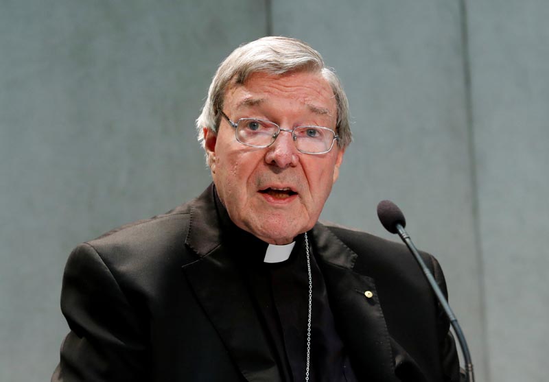 Cardinal George Pell attends a news conference at the Vatican, June 29, 2017. Photo: Reuters