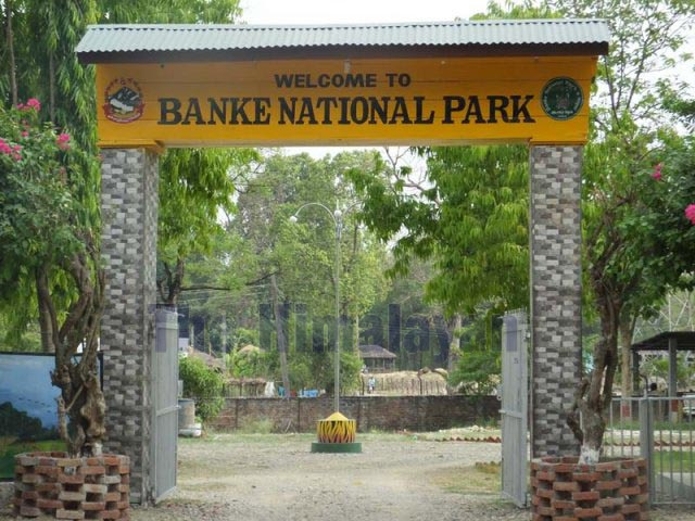 A view of the entry point to Banke National Park as seen on Wednesday, January 1, 2020. Photo: Tilak Gaunle/THT