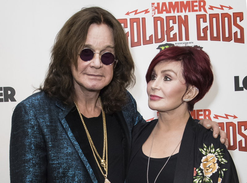 Musician Ozzy Osbourne, left, and his wife Sharon Osbourne at the Metal Hammer Golden God awards in London, June 11, 2018. Photo: Vianney Le Caer/Invision via AP/File