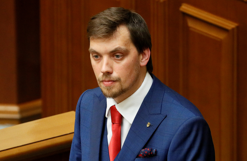Oleksiy Honcharuk, Ukrainian politician nominated to become new Prime Minister, addresses lawmakers during the first session of newly-elected parliament in Kiev, Ukraine August 29, 2019. Photo: Reuters/File