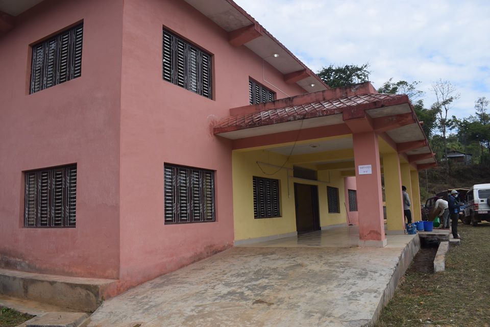A view of Dila Hospital in Sadananda Municipality-7 of Bhojpur district, as on Wednesday, March 25, 2020. Photo: Niroj Koirala/ THT
