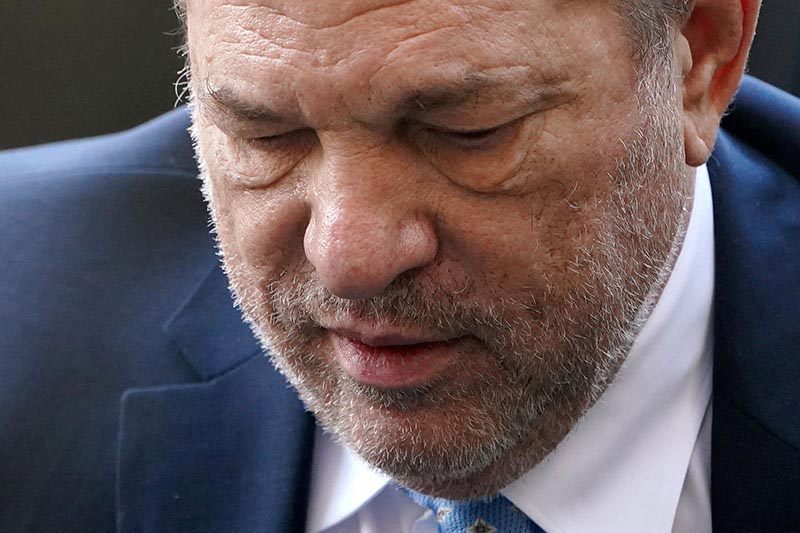 FILE - Film producer Harvey Weinstein arrives at the New York Criminal Court during his ongoing sexual assault trial in the Manhattan borough of New York City, New York, US, February 24, 2020. Photo: Reuters