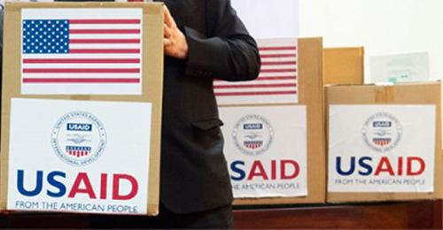 This image shows packages of personal protective equipment from the United States Agency for International Development. Photo courtesy: USAID