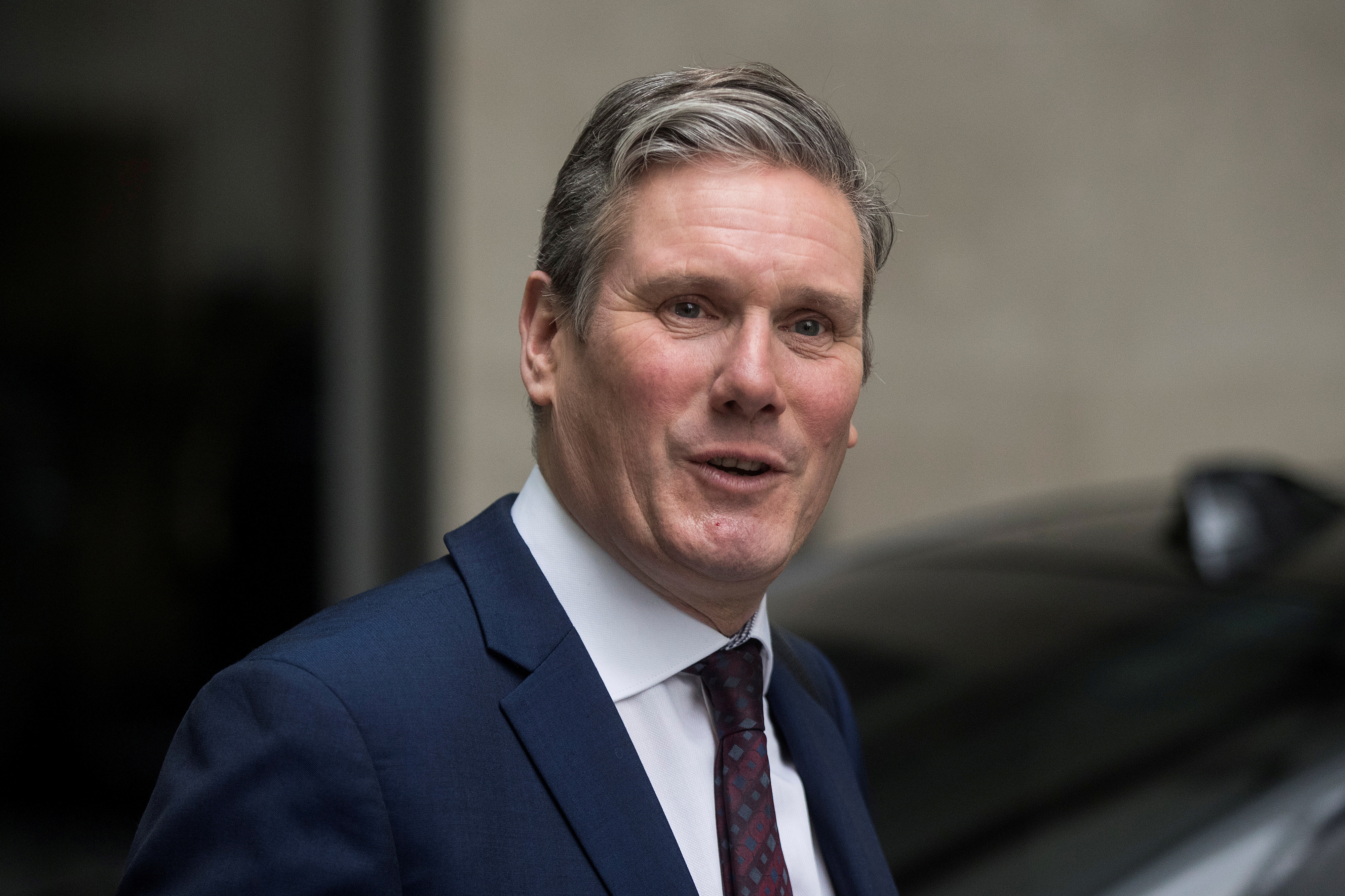 FILE - Britain's opposition Labour Party Shadow Brexit Secretary Keir Starmer leaves the BBC headquarters after appearing on The Andrew Marr Show in London, Britain, on January 5, 2020. Photo: Reuters