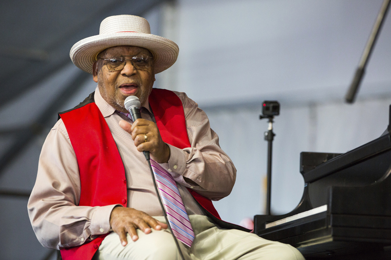 Ellis Marsalis during the New Orleans Jazz &amp; Heritage Festival in New Orleans,  April 28, 2019.  Photo: AP/File