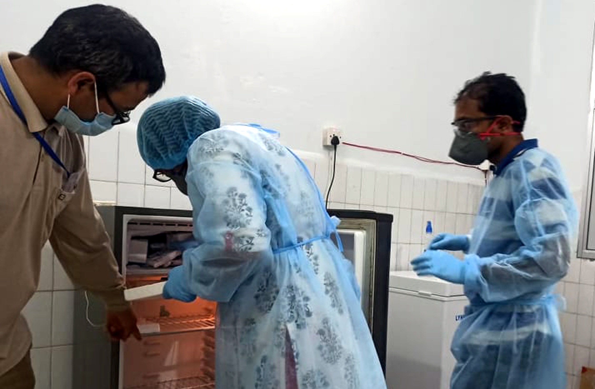 A PCR machine installed at the Birgunj-based Narayani Hospital, on Tuesday, May 5, 2020. Photo: Ram Sarraf/THT