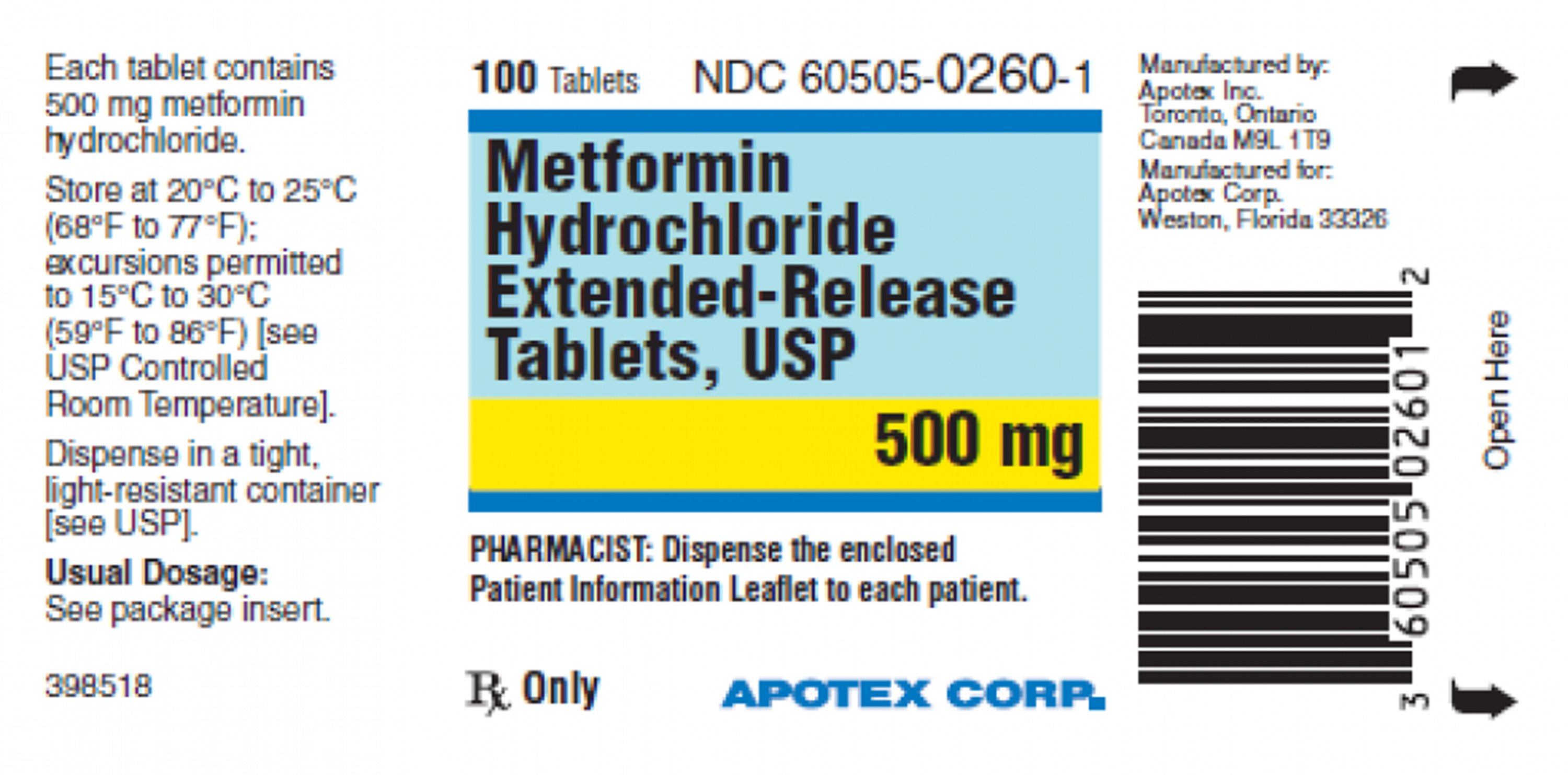 This image made available by the US Food and Drug Administration on Thursday, May 28, 2020 shows a label for the drug metformin. US health regulators are telling five drugmakers to recall versions of the widely used diabetes medication after testing revealed elevated levels of a contaminant linked to cancer in several lots. Photo: AP