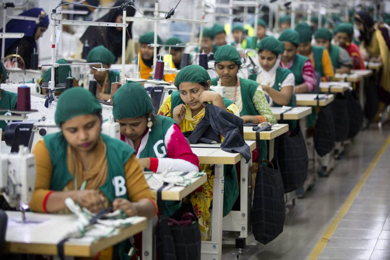 FILE - In this April 19, 2018 file photo, trainees work at Snowtex garment factory in Dhamrai, near Dhaka, Bangladesh. Photo: AP