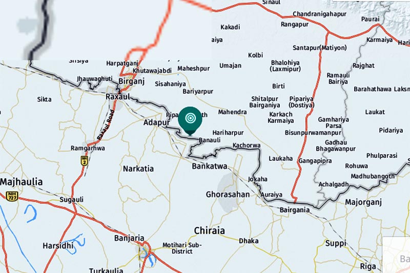 This image shows Suvarna Rural Municipality-2 of Bara district. Image: Herewego Maps
