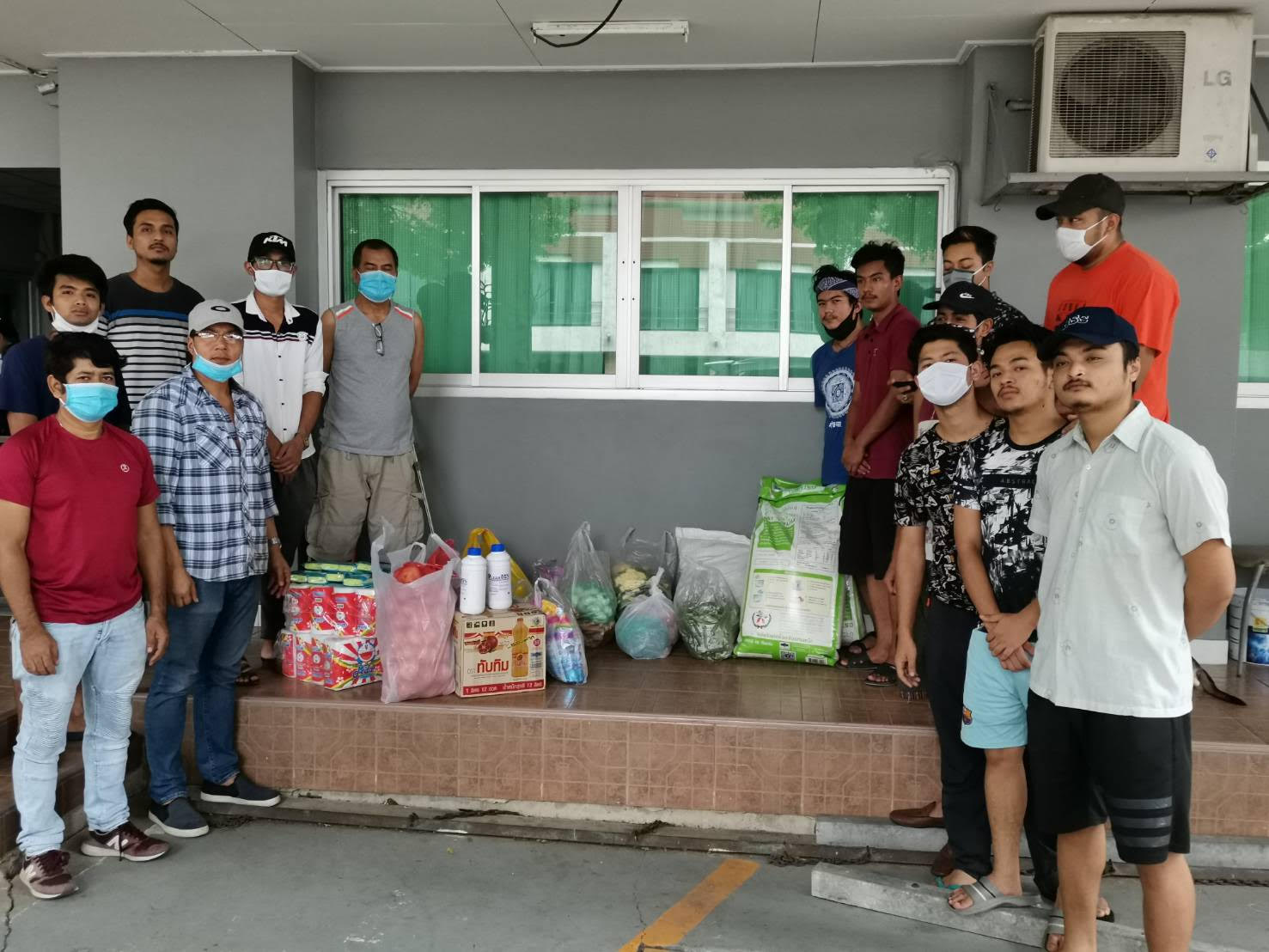 NRNA Thailand provides COVID-19 relief packages to stranded Nepali students in Thailand. Photo Courtesy: NRNA Thailand