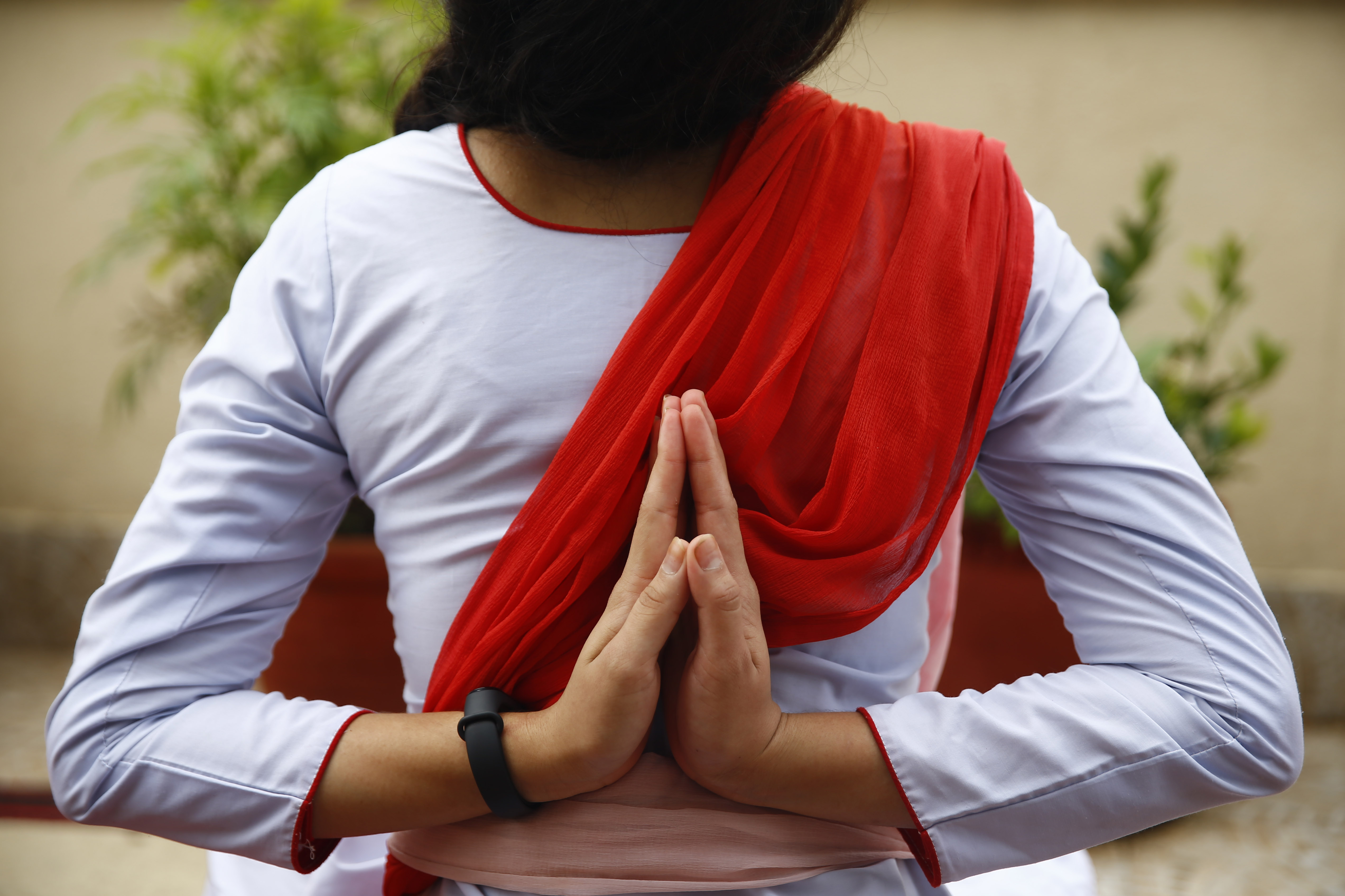 A Nepali family performs yog-aasans at their residence on International Yoga Day in Kathmandu, Nepal on Sunday, June 21, 2020. The International Yoga Day is celebrated annually on June 21. However, this year no public event was organised due to the Covid-19-related restrictions in place and requirements of safe distancing. The theme set by the United Nations for 2020 is u201cYoga for Health u2013 Yoga at Homeu201d. Photos: Skanda Gautam/ THTily performs yoga at their residence on International Yoga Day in Kathmandu, Nepal on Sunday, June 21, 2020. The International  Yoga Day is celebrated annually on June 21. However, this year no annual event was organised due to the Covid-19-related restrictions in place and requirements of social distancing.  The theme set by the United Nations  for 2020 is u201cYoga for Health u2013 Yoga at Homeu201d. Photo: Skanda Gautam/ THT