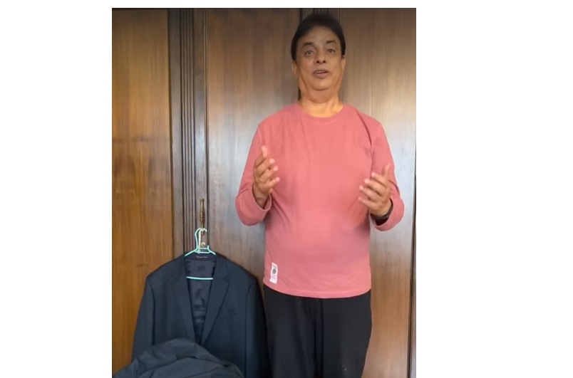 A screen-grab of the video. Courtesy: Hari Bansha Acharya's Facebook