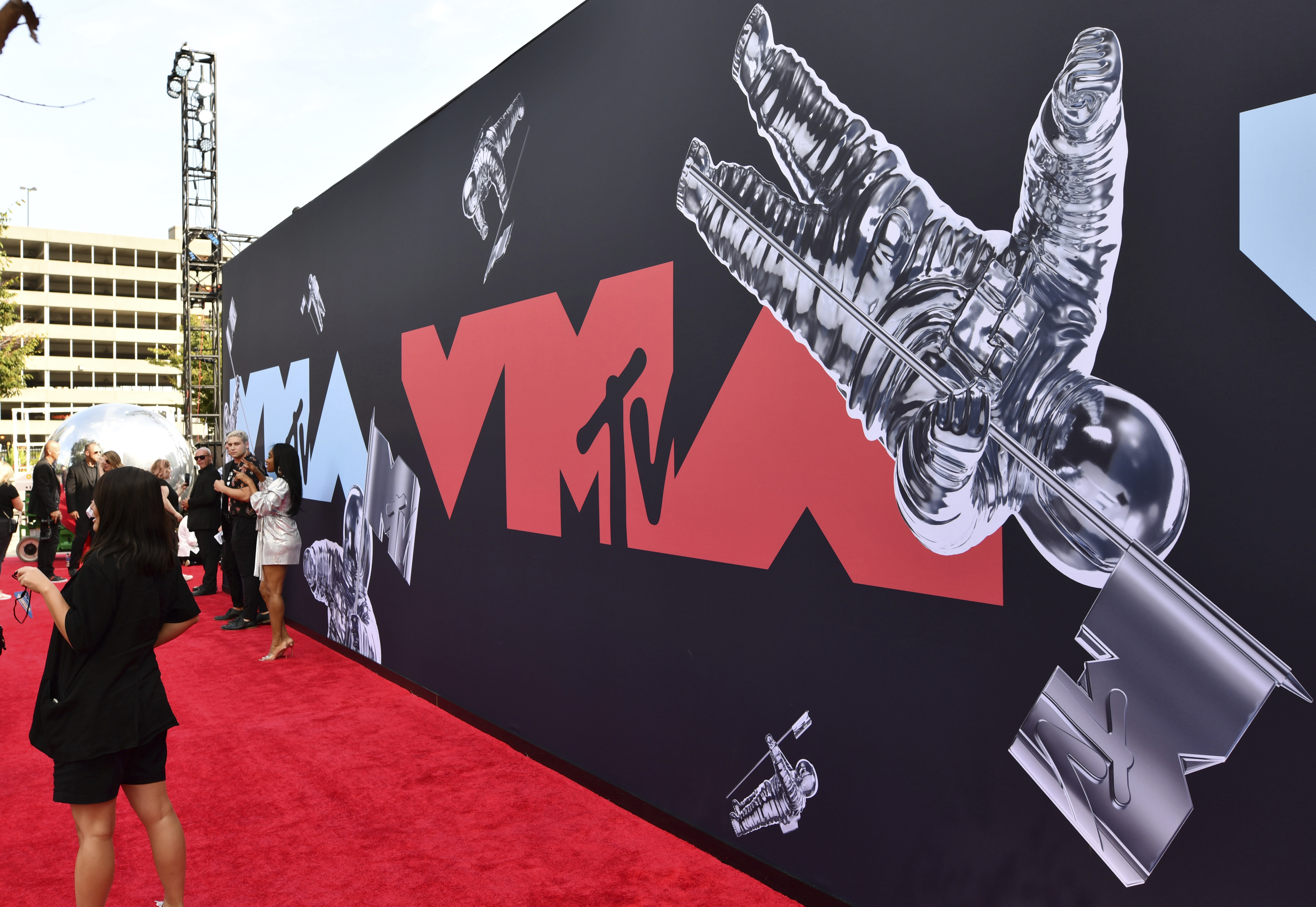 FILE - This Aug. 26, 2019 file photo shows a view of the red carpet at the MTV Video Music Awards in Newark, N.J. An MTV spokesperson said Monday that the show will take place Aug. 30 at the Barclays Center in Brooklyn, New York. Photo: AP