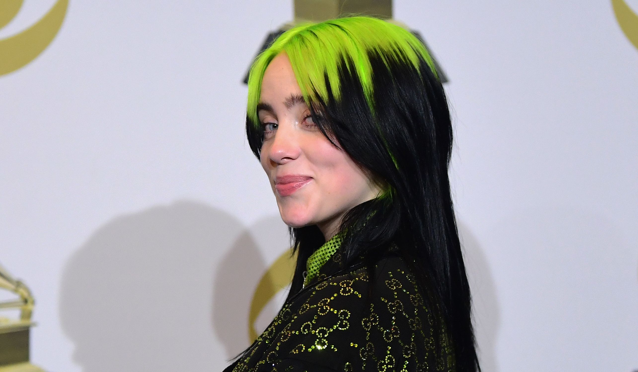 US singer-songwriter Billie Eilish poses in the press room during the 62nd Annual Grammy Awards on January 26, 2020, in Los Angeles. (Photo by FREDERIC J. BROWN / AFP)