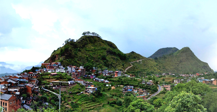 A view of Bandipur Bazaar area as captured on Tuesday, June 23, 2020. Photo: Madan Wagle/THT