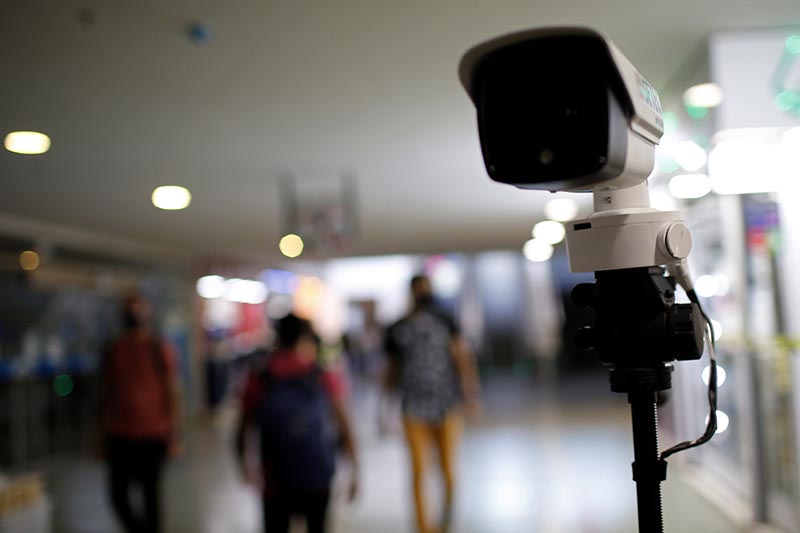 A thermal camera used to detect high body temperatures is seen at the central bus station and Metro's Central station, amid the coronavirus disease (COVID-19) outbreak, in Brasilia, Brazil, on June 2, 2020. Photo: Reuters