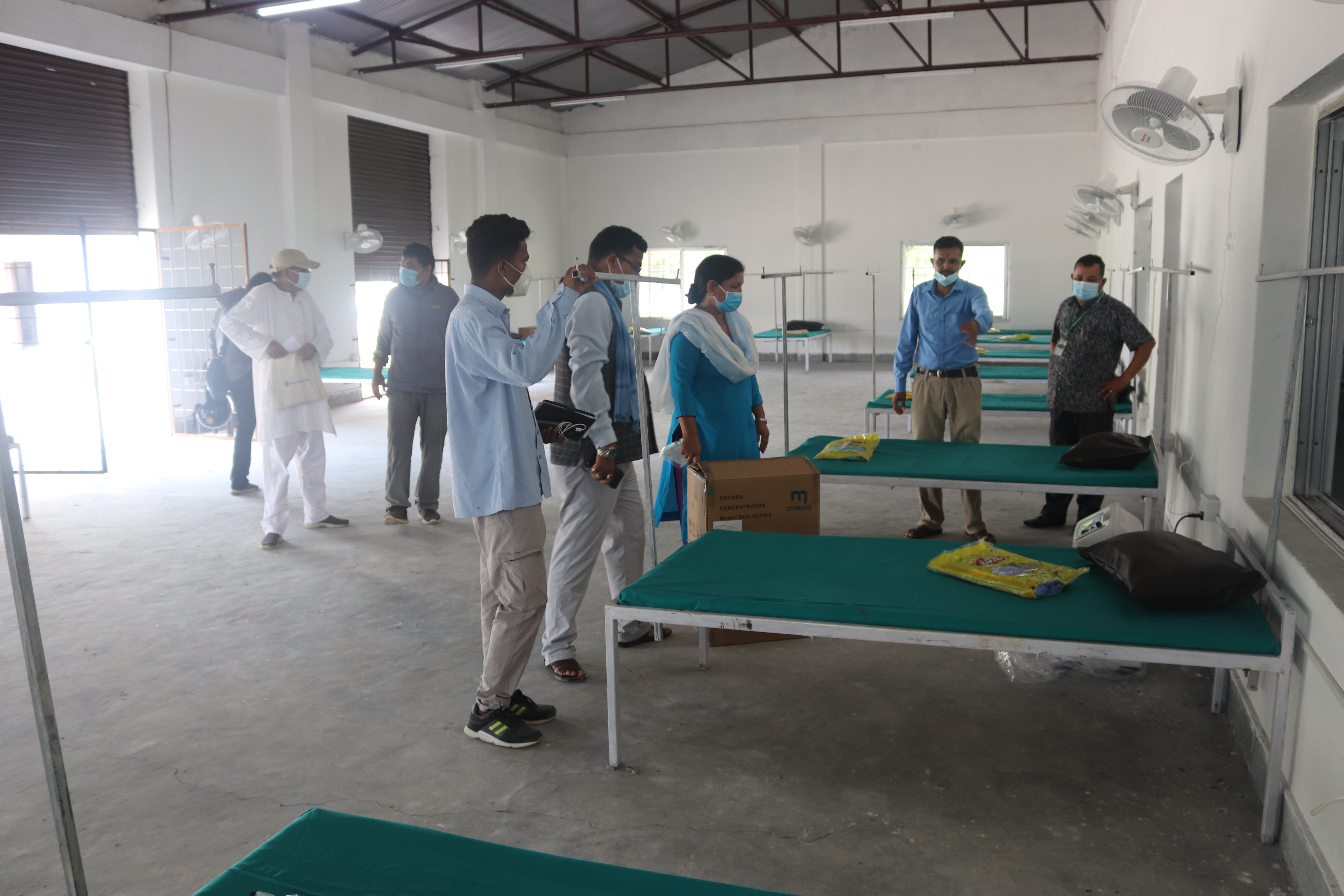 Dhangadhi Sub-Metropolitanu00a0City has prepared a total of 25-bed capacity isolation ward. Photo: Tekendra Deuba/THT