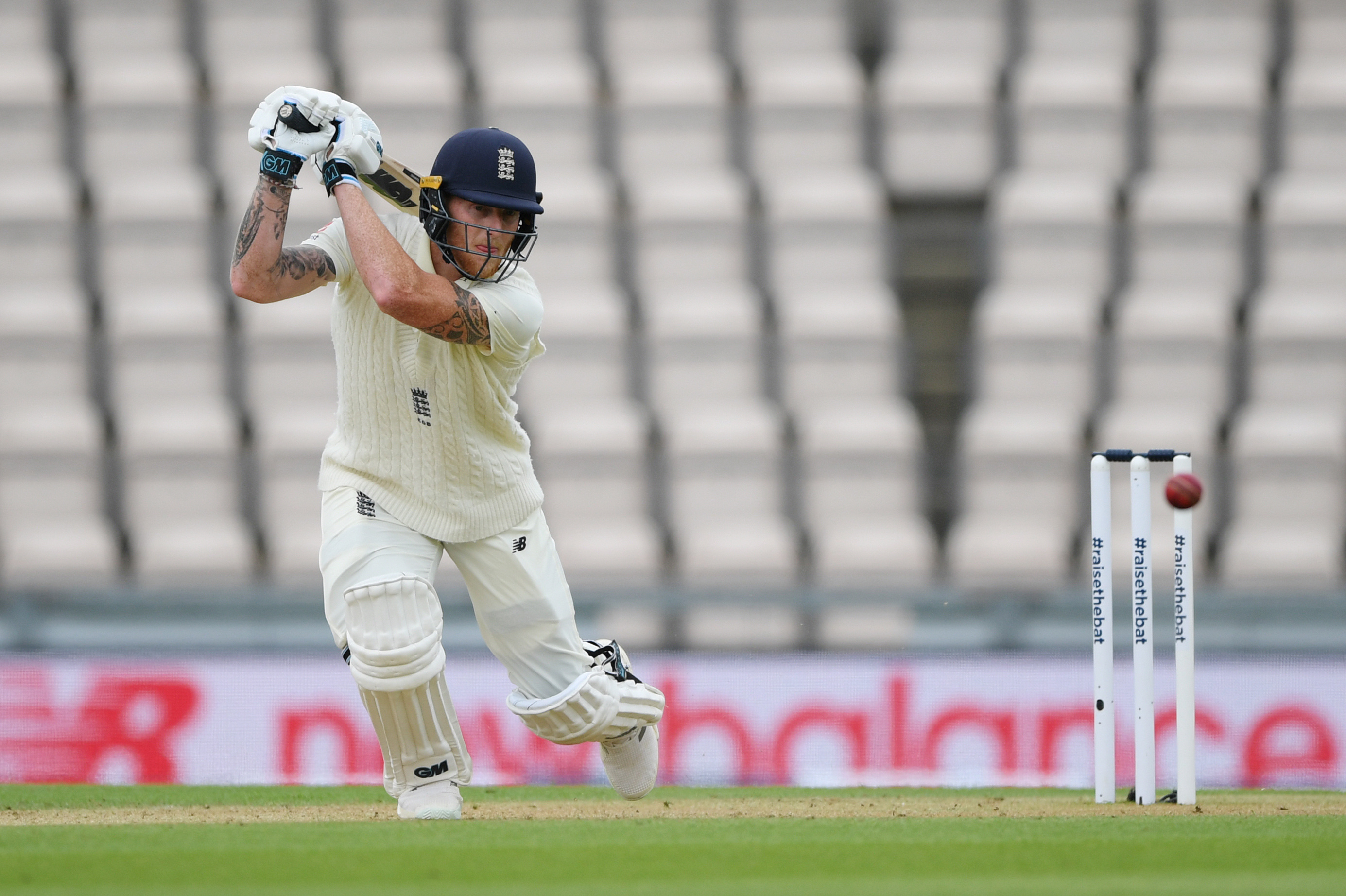England's Ben Stokes in action, as play resumes behind closed doors following the outbreak of the coronavirus disease (COVID-19). Photo: Reuters  