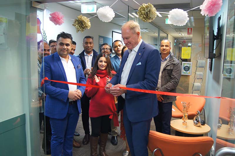 Bruce Baird, AM, inaugurates International Institute of Education (IIE), a Vocational Education and Training (VET) college established in Sydney, Australia, on Monday, July 6, 2020.