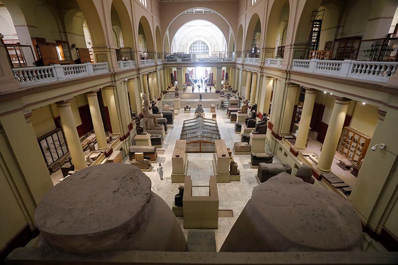 A general view of the Egyptian museum at Tahrir square after its reopening, following the outbreak of the coronavirus disease (COVID-19), in Cairo, Egypt, on July 1, 2020. Photo: Reuters