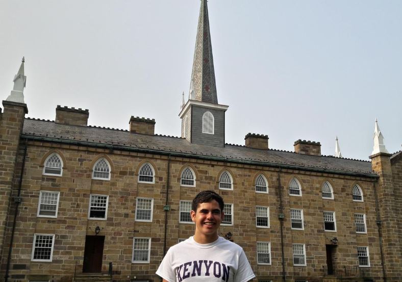 Raul Romero poses for a photo at Kenyon College in Gambier, Ohio, U.S. in this handout photo taken August 19, 2018. Picture taken August 19, 2018. Photo: Reuters