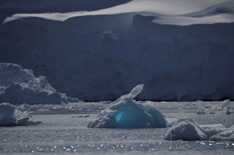 FILE PHOTO: An iceberg floats along the water, close to Fournier Bay, Antarctica, February 3, 2020. Photo: Reuters/File