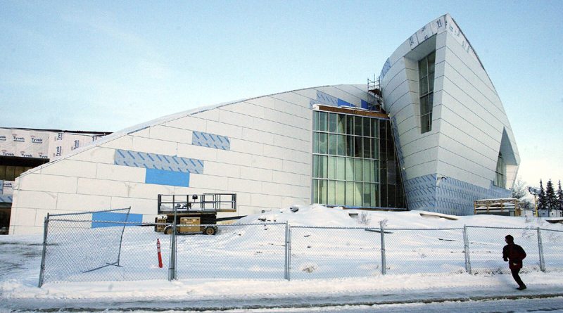 In this Dec. 9, 2004, file photo, the Museum of the North at the University of Alaska takes shape in Fairbanks, Alaska. Photo: AP/File