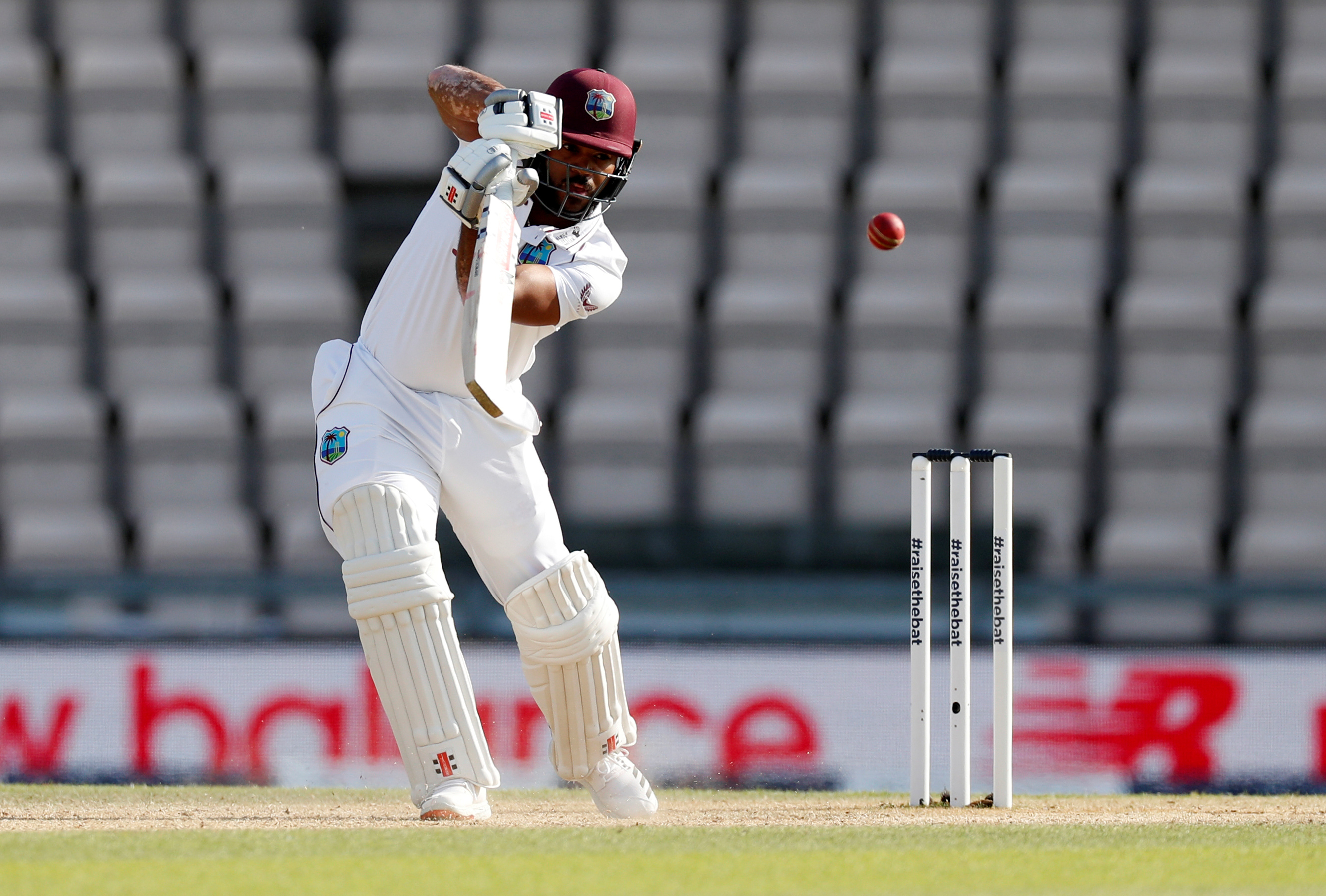 West Indies' John Campbell in action. Photo: Reuters