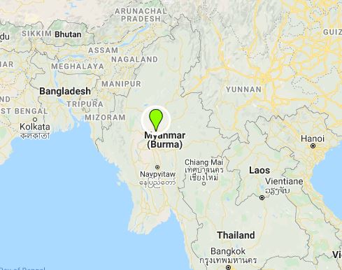 Myanmar Map. Photo: Google Maps