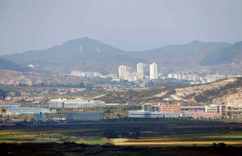 FILE - Kaesong city is seen across the demilitarised zone (DMZ) separating North Korea from South Korea in this picture taken from Dora observatory in Paju, 55 km (34 miles) north of Seoul, September 25, 2013. Photo: Reuters