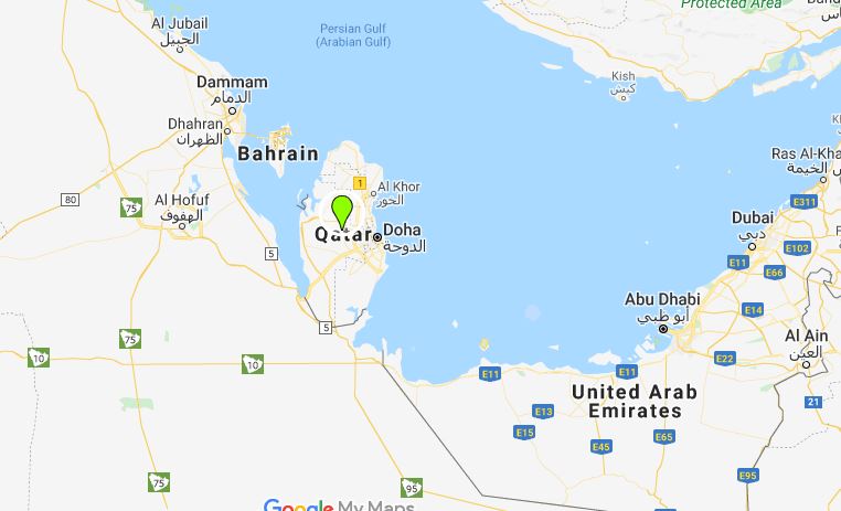 Photo: Qatar Map/Google Maps