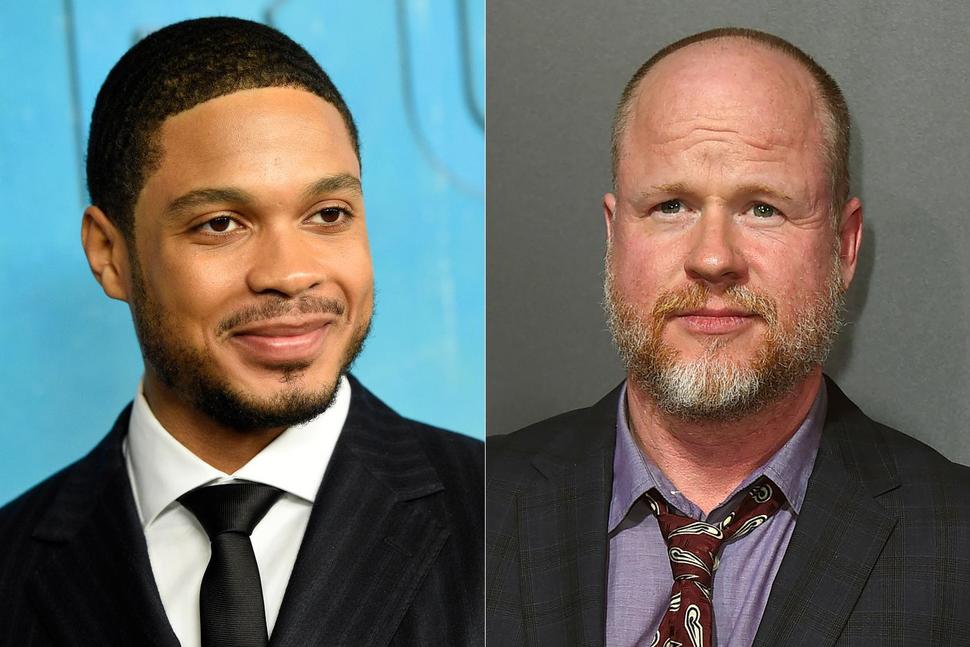 Actor Ray Fisher and Director Joss Whedon. Photo: AP