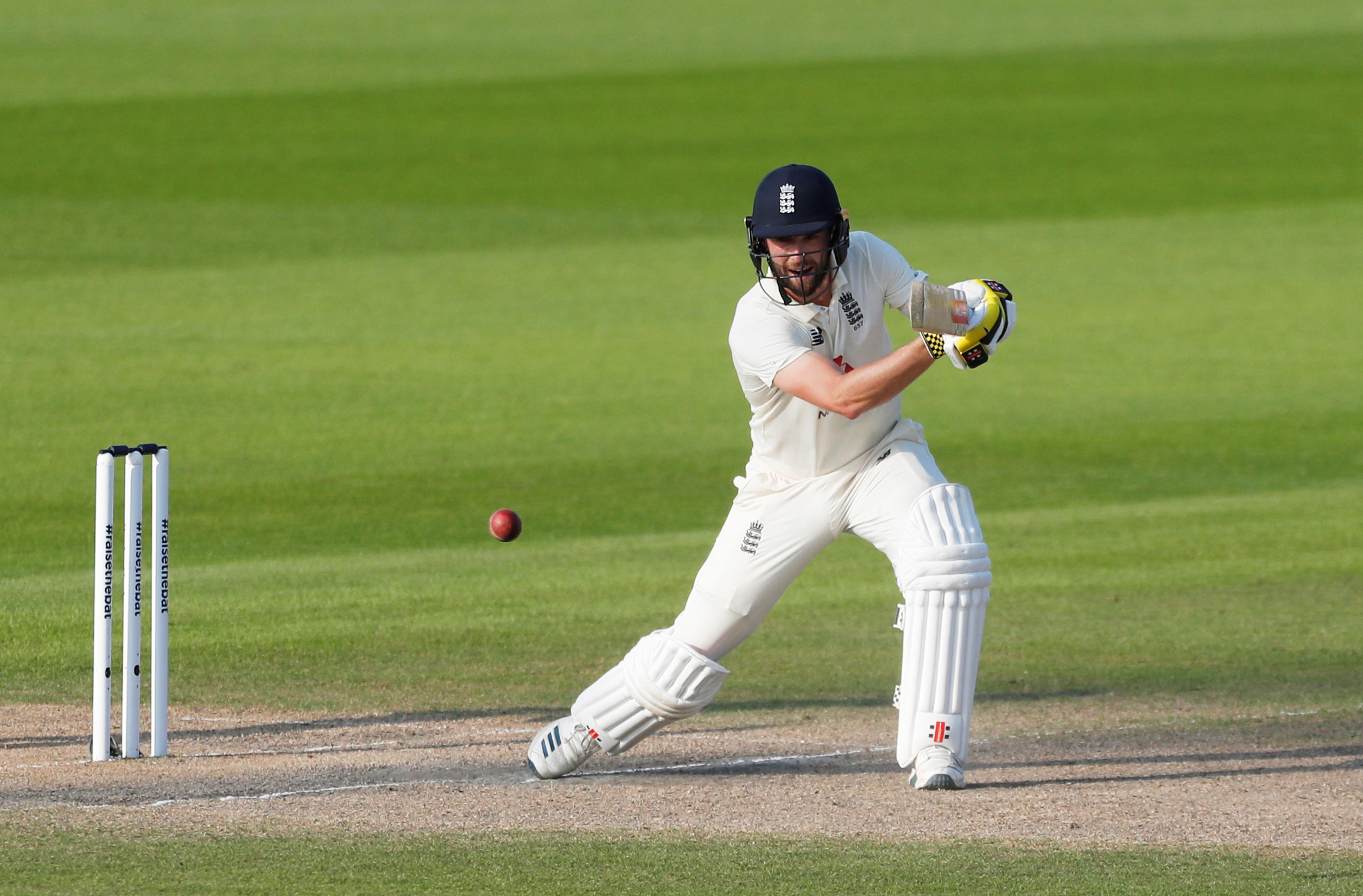 England's Chris Woakes in action. Photo: Reuters