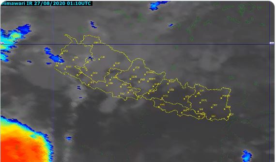 Photo Courtesy: Twitter/Nepal Weather Forecast/Meteorological Forecasting Division, Department of Hydrology and Meteorology