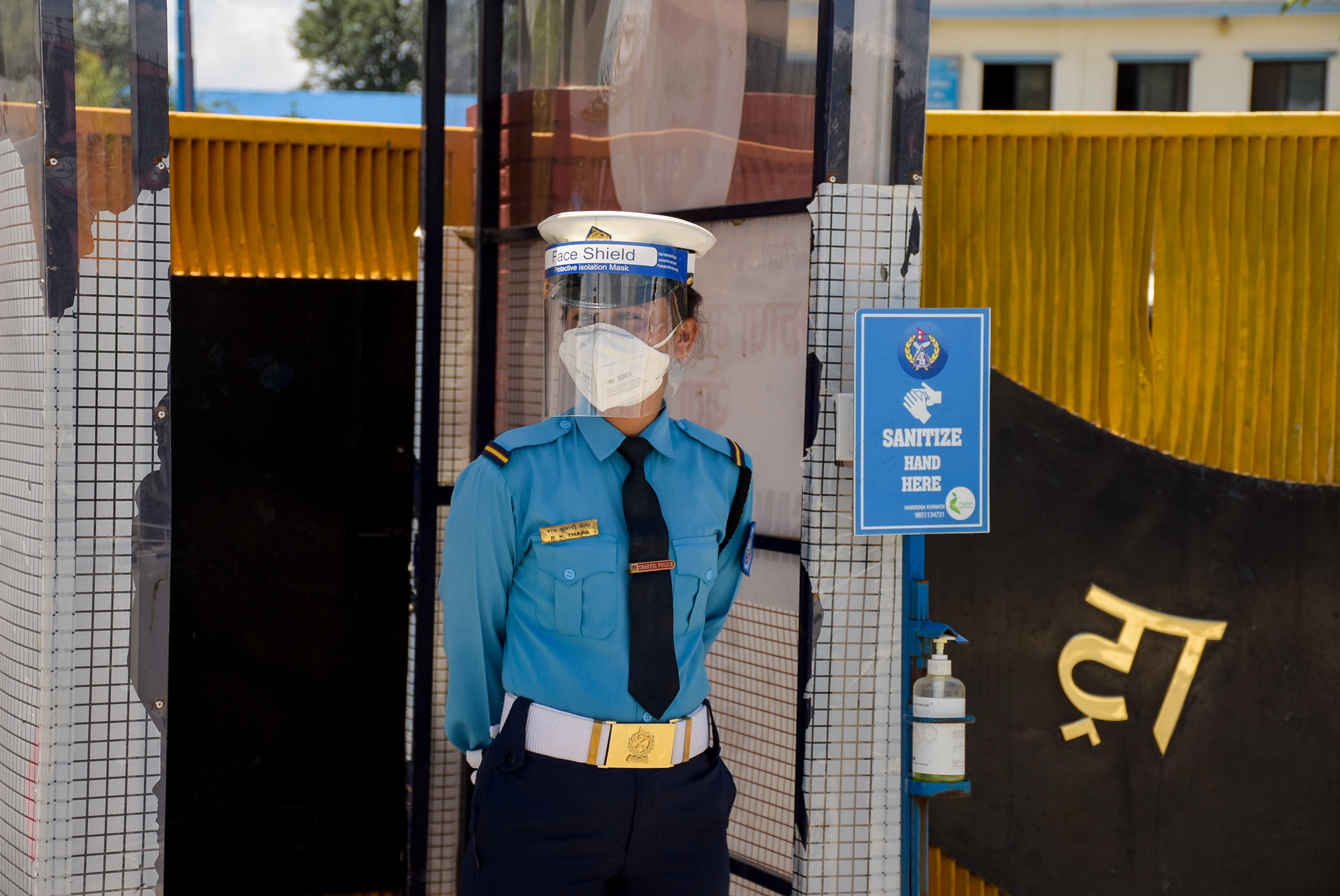 Metropolitan Traffic Police Department has been sealed on August 02, 2020, Sunday, after a two of its personnel tested positive for Covid-19 recently. All the staff have been put in quarantine, limiting their services till the situation comes under control. Photo: Naresh Shreshta/THT