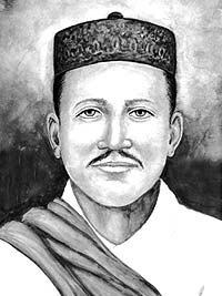 A portrait image of Mitiram Bhatta. Photo Courtesy: We all Nepali's website