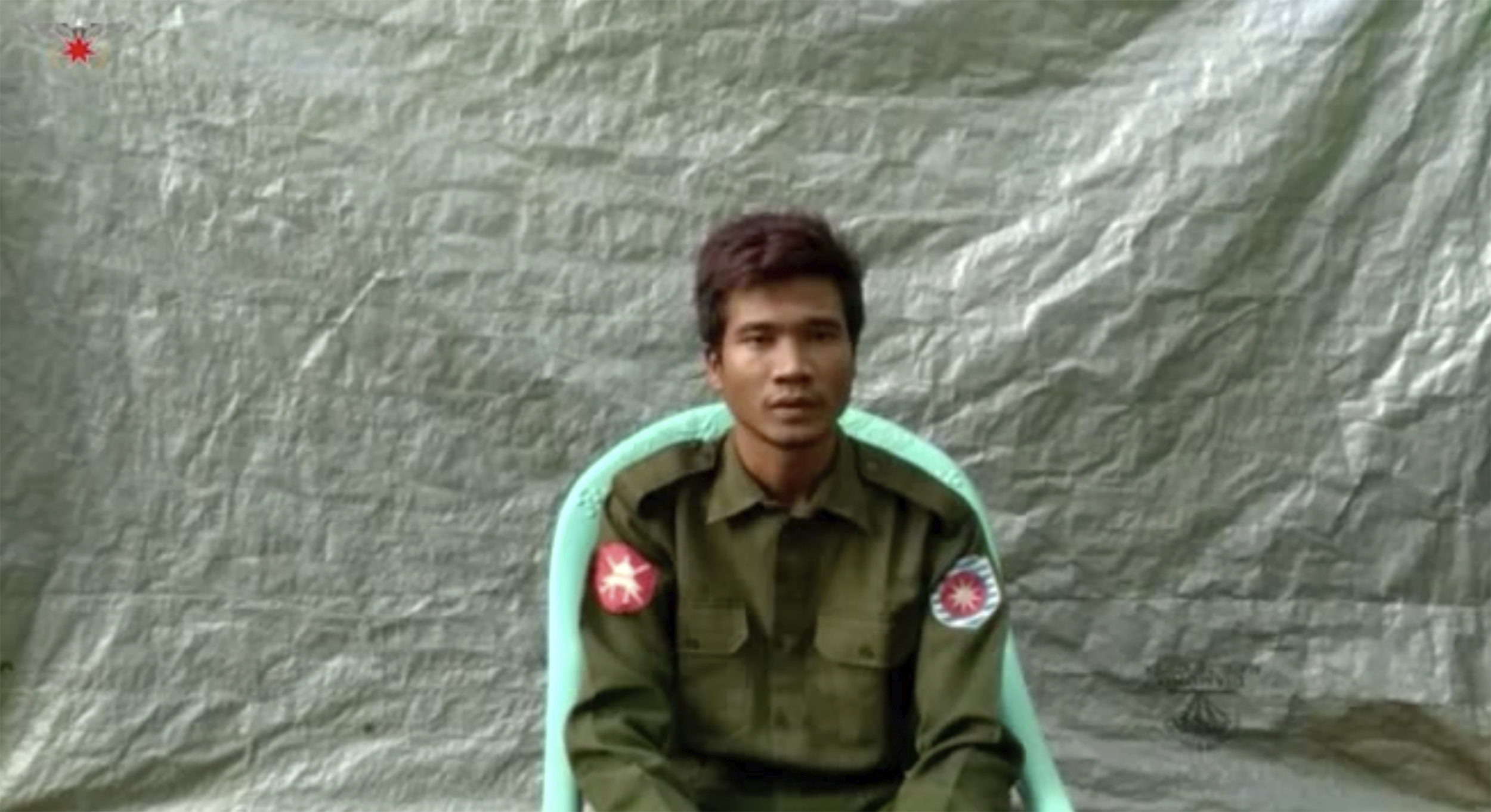 In this image taken from video provided by the Arakan Army, Private Zaw Naing Tun provides a video testimony from an undisclosed location somewhere in Myanmar on July 8, 2020. Two soldiers who deserted from Myanmaru2019s army have testified on video that they were instructed by commanding officers to u201cshoot all that you see and that you hearu201d in villages where minority Rohingya Muslims lived, a human rights group said Tuesday, Sept. 8, 2020. Photo: AP