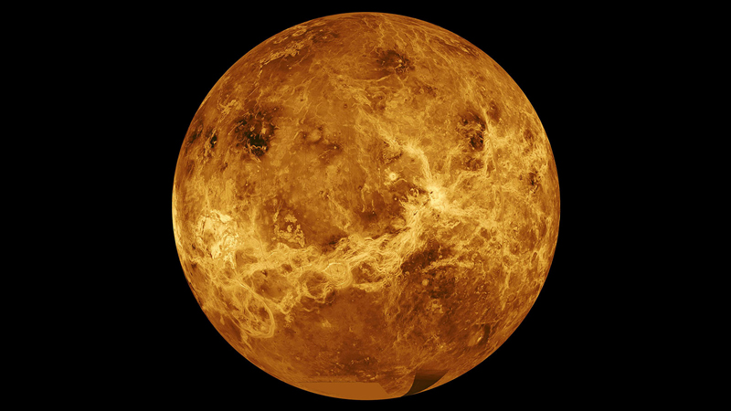 Data from NASA's Magellan spacecraft and Pioneer Venus Orbiter is used in an undated composite image of the planet Venus. Photo: NASA/JPL-Caltech/Handout via Reuters