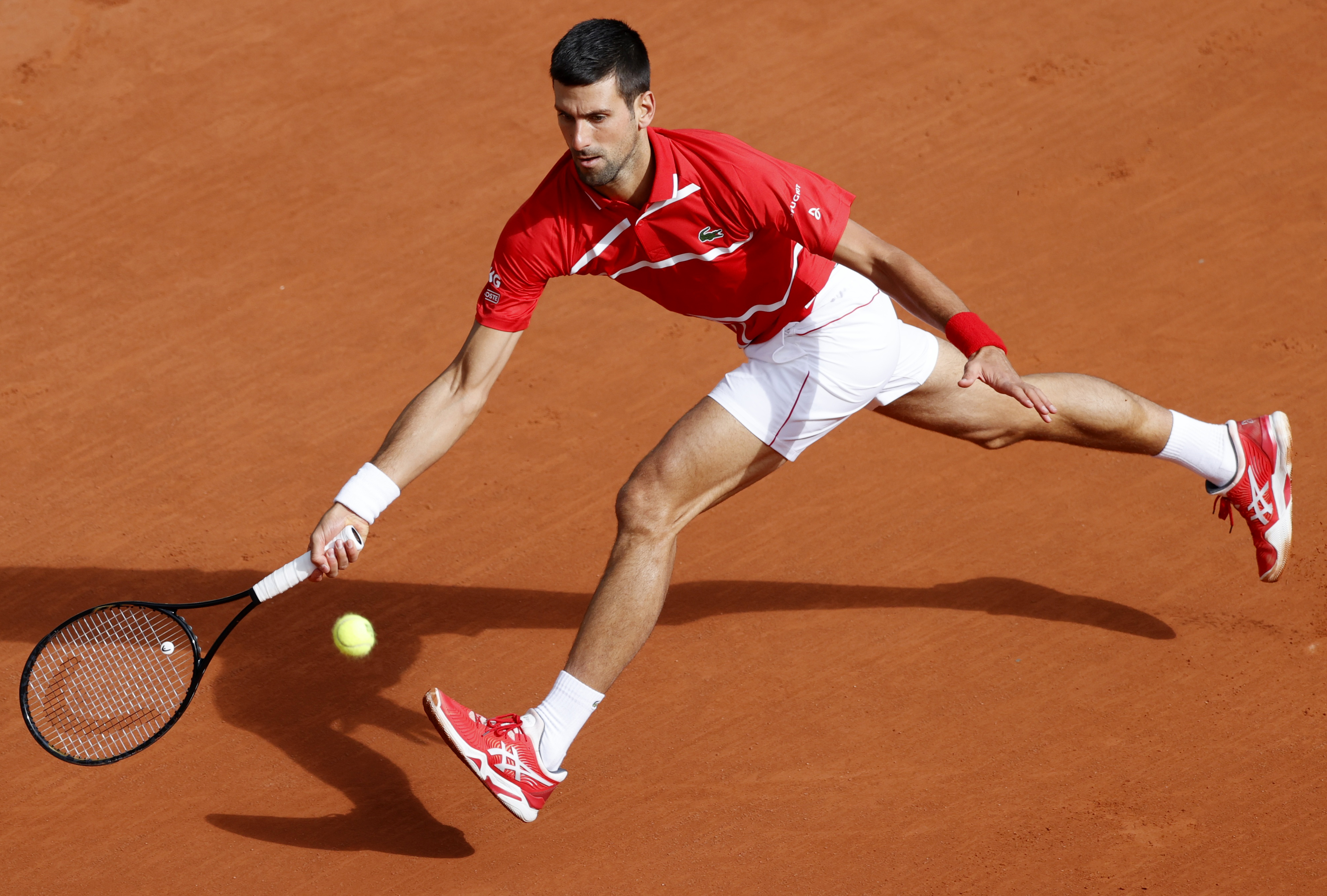 Serbia's Novak Djokovic in action during his second round match against Lithuania's Ricardas Berankis. Photo: Reuters