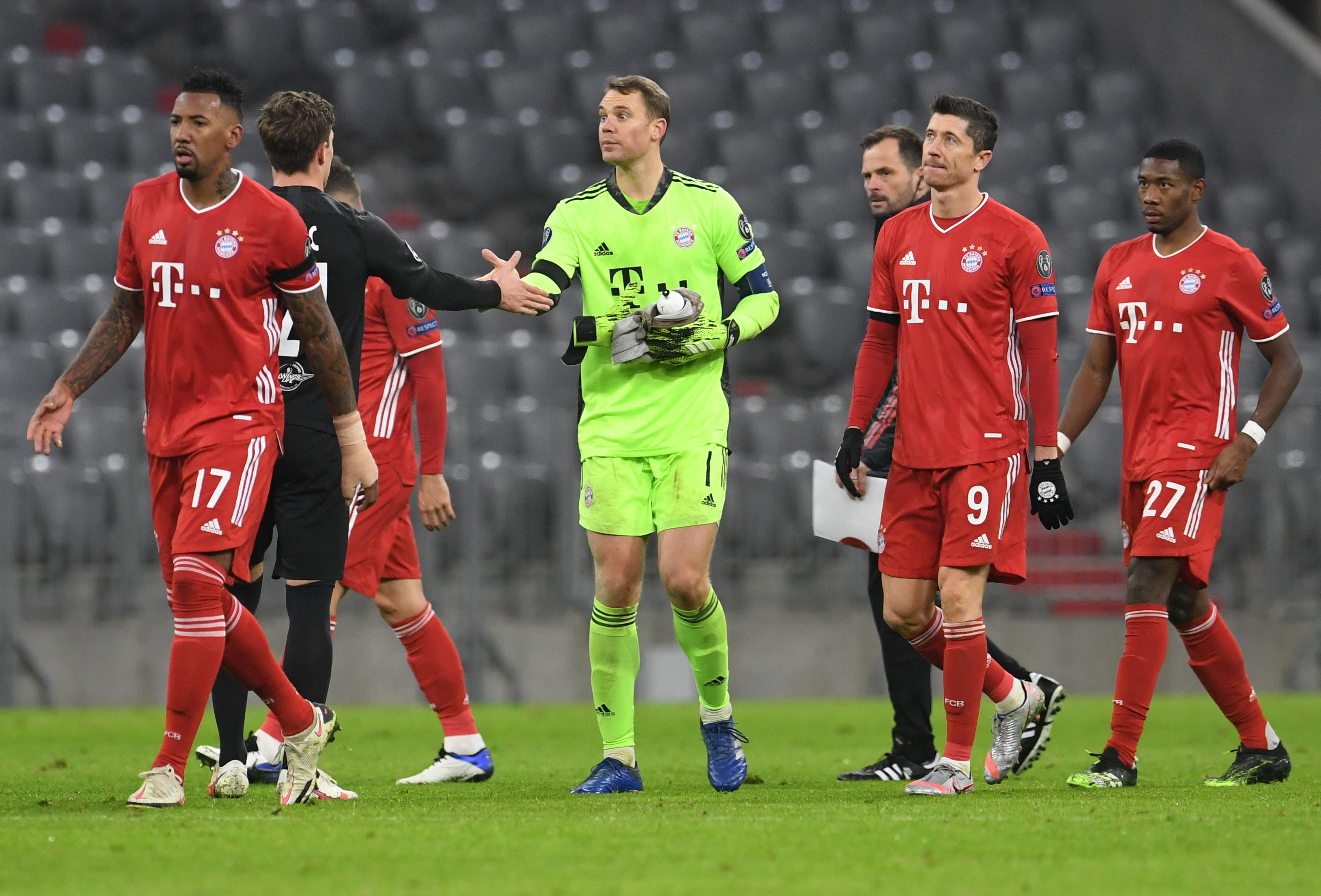 Bayern Munich's Manuel Neuer after the match. Photo: Reuters 
