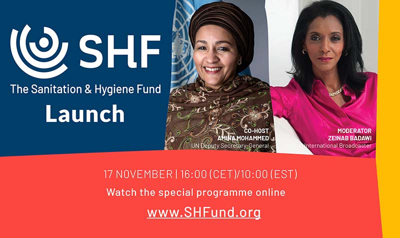This hand out image shows the information on the launch of the Sanitation and Hygiene Fund. Image: THT Online via SHF