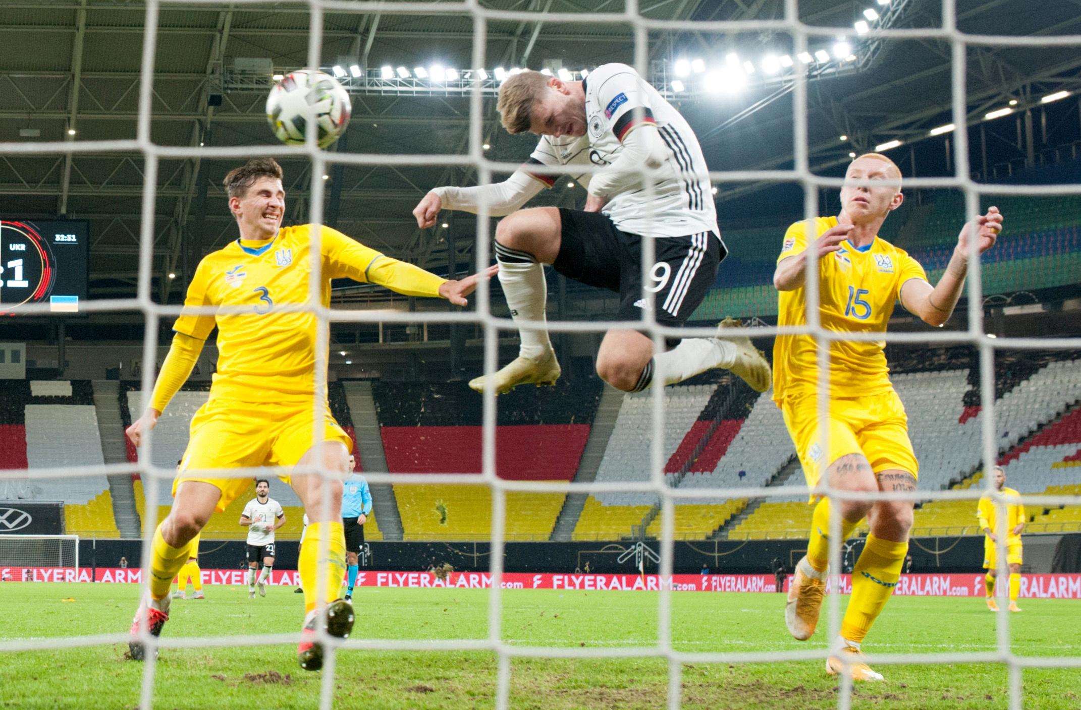 Germany's Timo Werner scores their second goal. Photo: Reuters