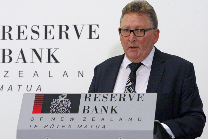 In this May 8, 2019, file photo, New Zealand's Reserve Bank Governor Adrian Orr speaks to the media in Wellington, New Zealand. New Zealand's central bank said, Sunday Jan. 10, 2021, that one of its data systems has been breached by an unidentified hacker who has potentially accessed commercially and personally sensitive information. Photo: AP /File