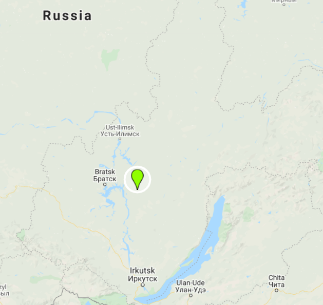 Russina Irkutsk region. Photo: Google Maps